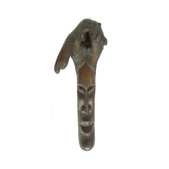 Unique Handcrafted wooden Mask from Root of a Tree | Single Piece Wall Hanging Art Decor 28" 